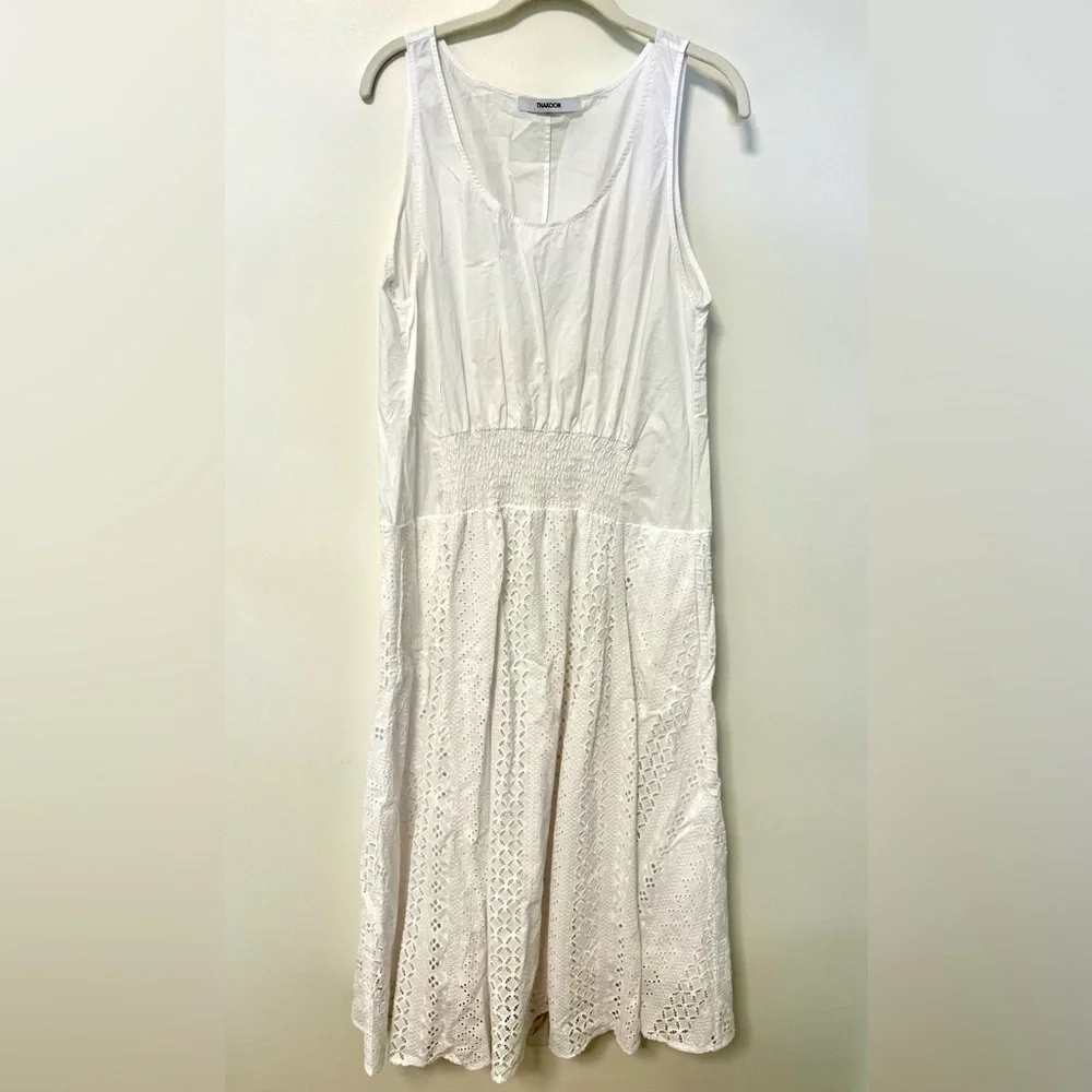Thakoon Eyelet Trapeze Cotton Dress size 8